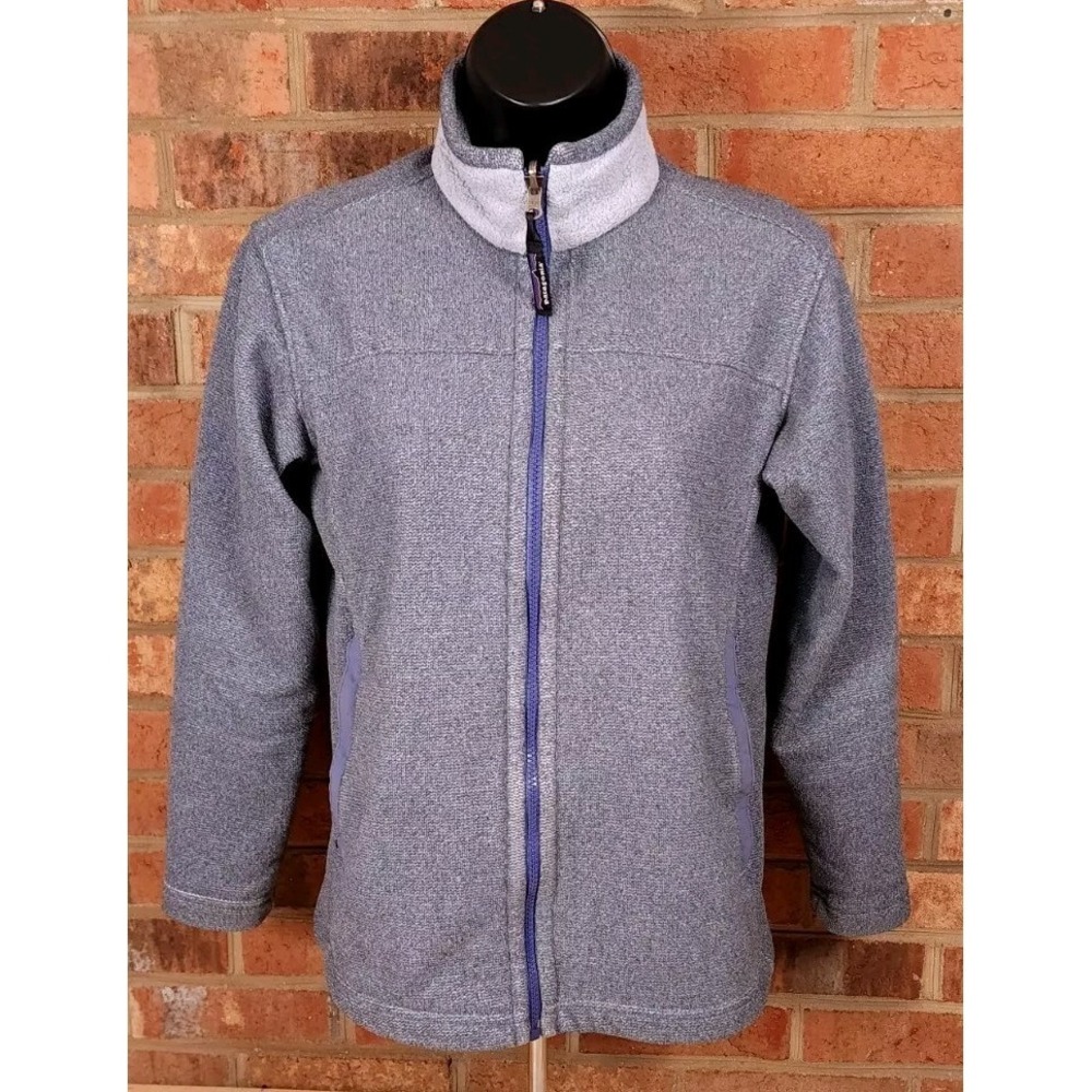 Patagonia USA Made Synchilla Fleece‎ Jacket Womens Size XS Gray Full Zip Vintage